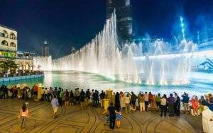 dubai fountain at burj khalifa