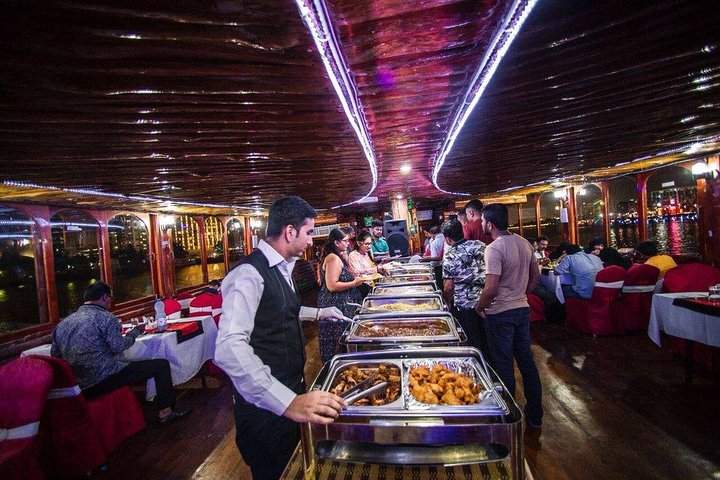 A restaurant or other place to eat on a Dhow.